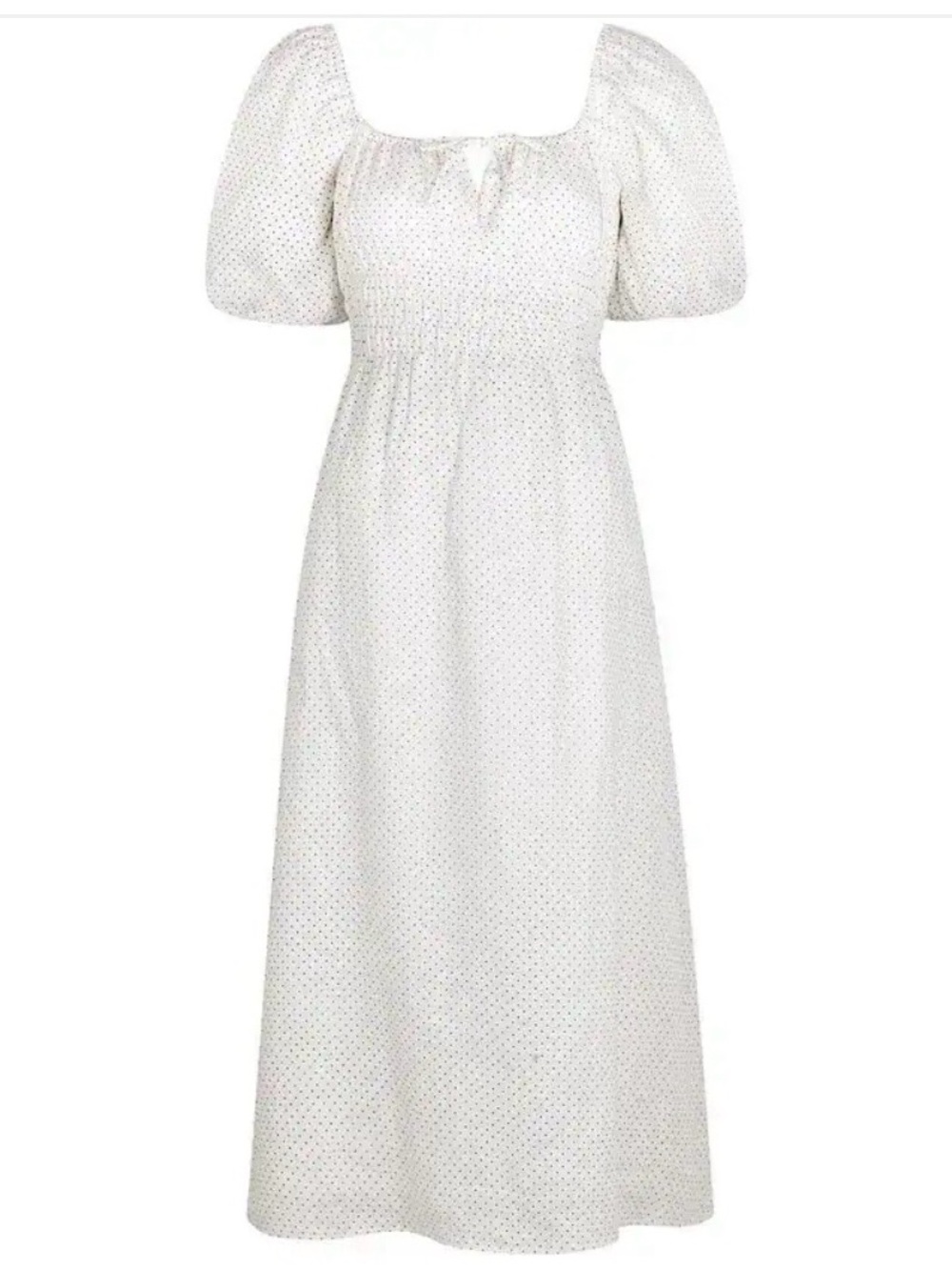 FAITHFULL THE BRAND
Maurelle Polka-Dot Print Linen Midi Dress size medium - Picture 1 of 10